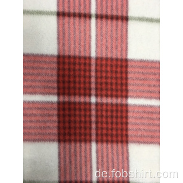 Polar Fleece Print Plaid Stoff